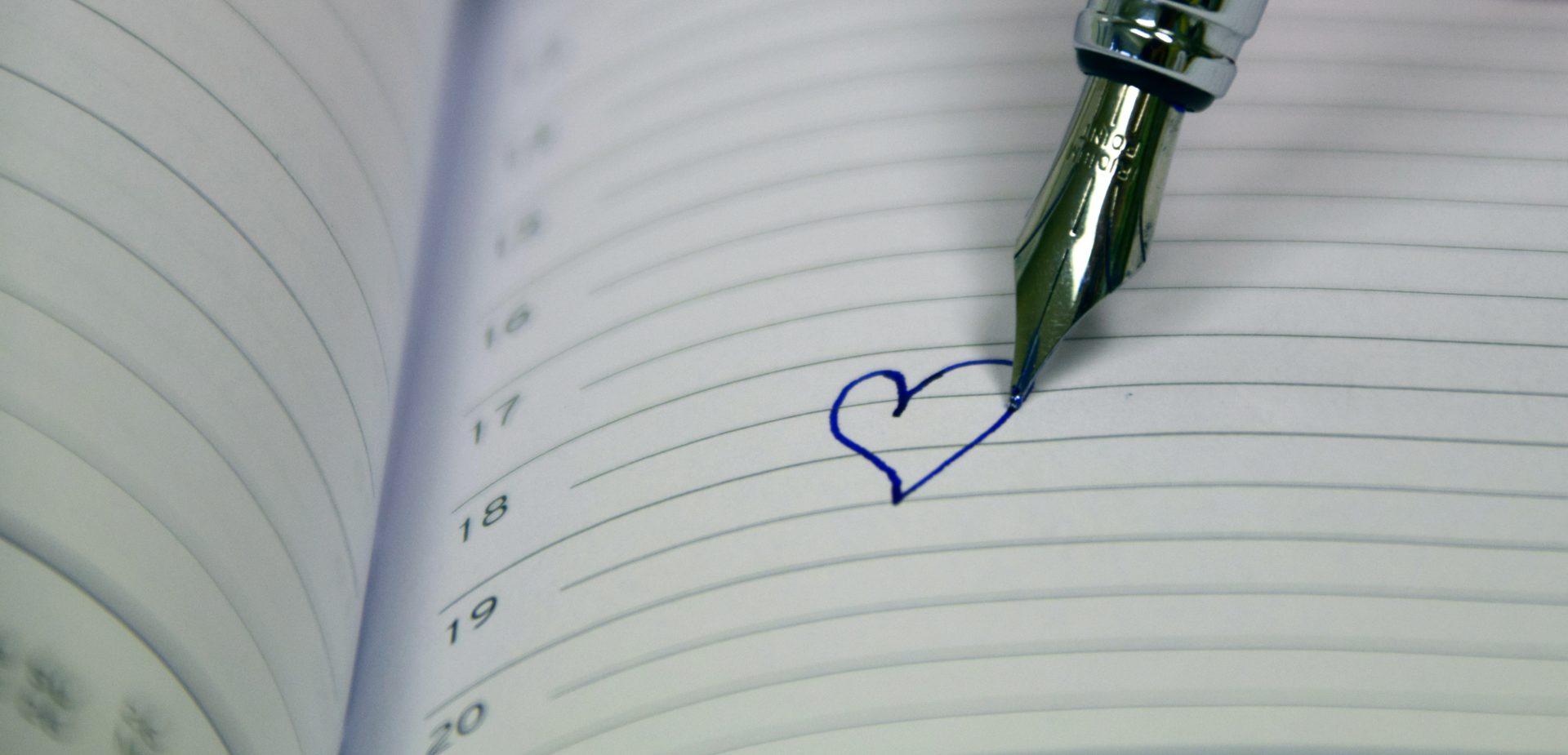 Drawn heart in a diary image in Computer and Communication category at pixy.org
