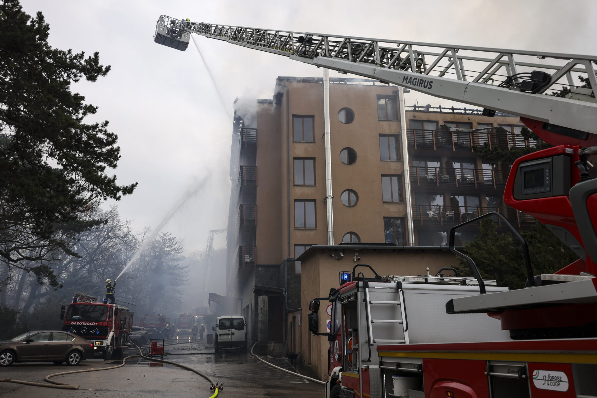 Tûz ütött ki a visegrádi Hotel Silvanusban
